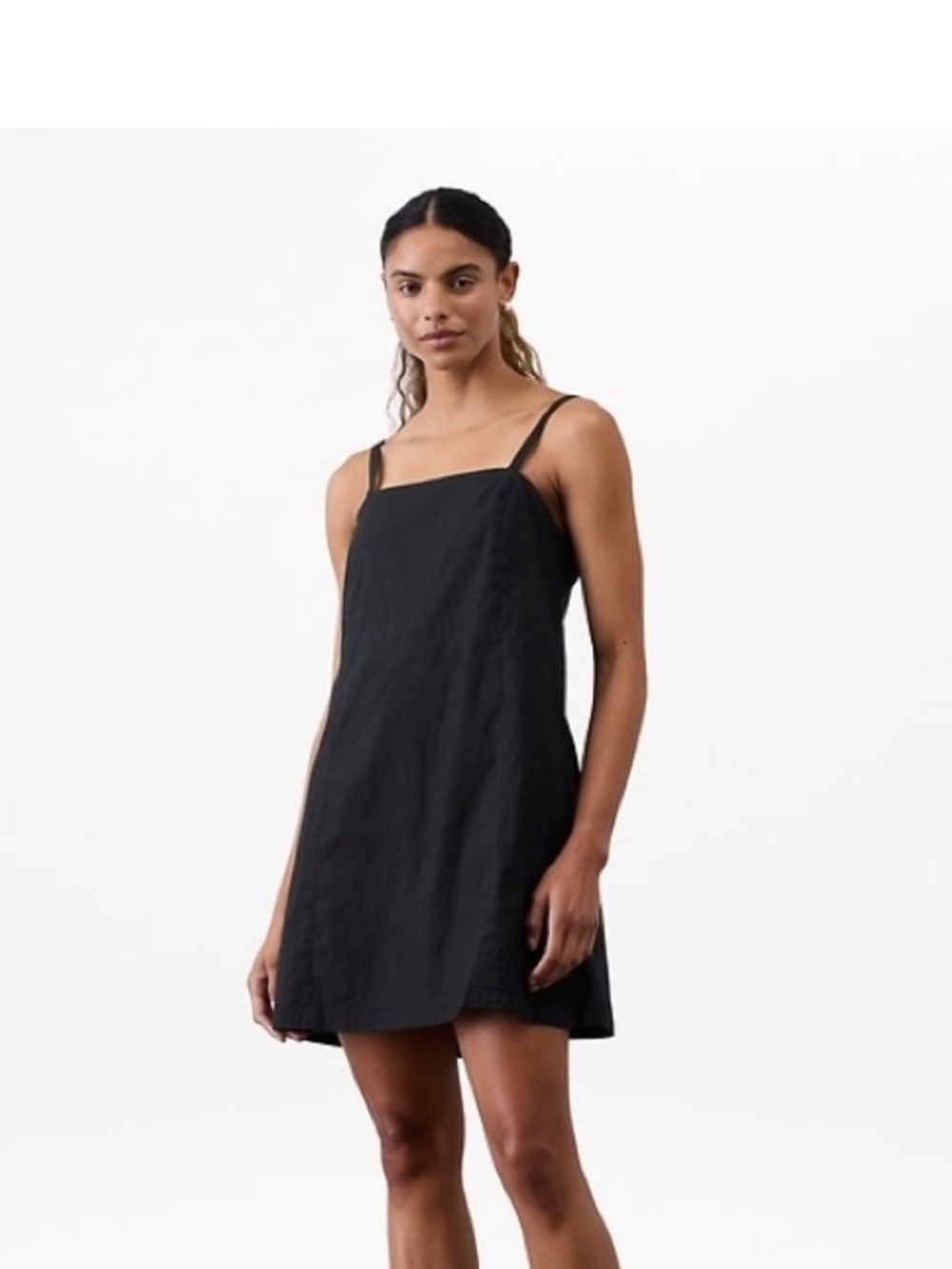 Athleta Paradise Cami Dress black Medium Petite